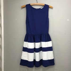 Bar III Sleeveless Blue and White Dress Size Small